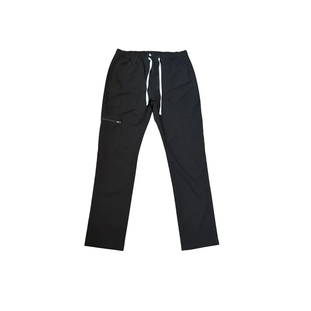 FIGS Technical Collection Mens Black Scrub Pants Small TM3001 Straight Leg Cargo